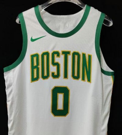 Tutum 0 Boston Celtics 2018-19 City Edition White Jersey player version